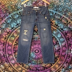Levi's Factory Distressed Patchwork Jeans 27/28
